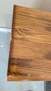 Wooden End Table with Metal Accents, 18"L X 14"W x 21.5"H, 5" Drawer Depth