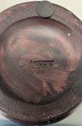 Hand-Thrown and Hand Glazed Lidded Ceramic Jar, Signed by HX, 9"x15"