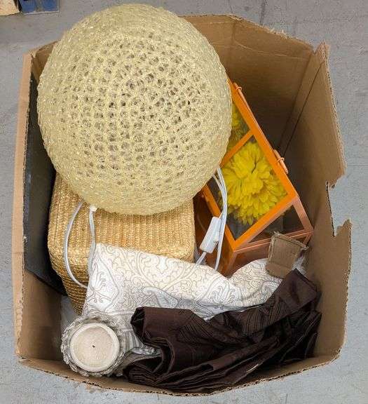 Box Lot of Home Decor Items