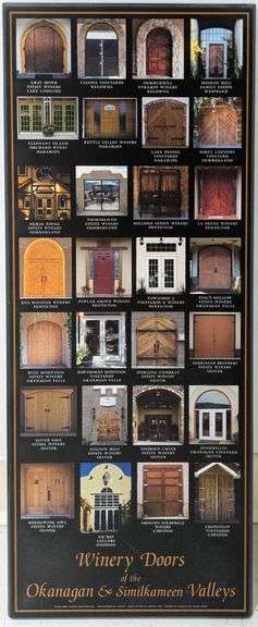 Winery Doors of the Okanagan & Similkameen Valleys, 12" x 29"