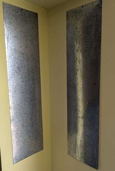 Galvanized Steel Wall Panel Art, 12" L x 46"H