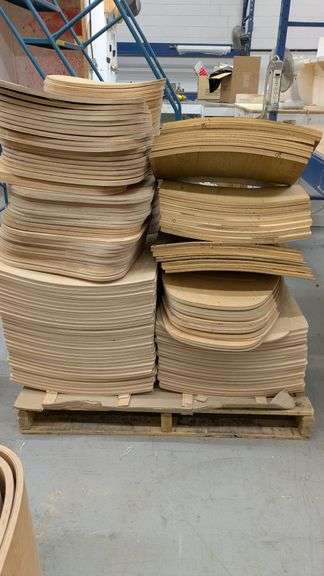 Pallet of Plywood Seat Backs