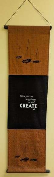 Motivational Quote Hanging Fabric Wall Decor