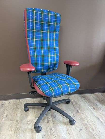 Chairs Limited High Backrest Office Chair with Nova Scotia Tartan Plaid