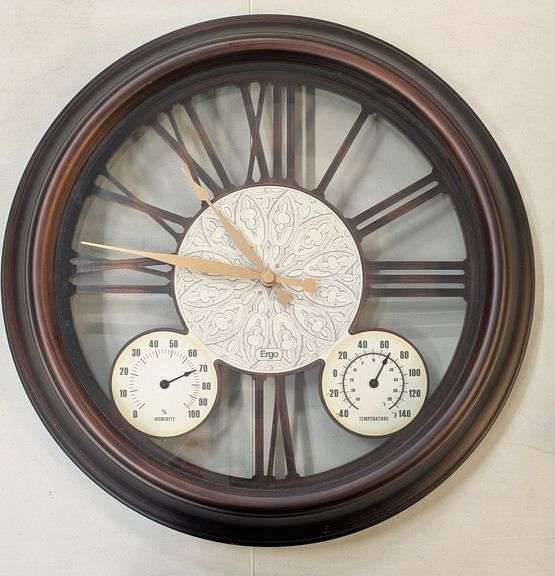 Ergo Wall Clock with Multifunctional Dials, 18"
