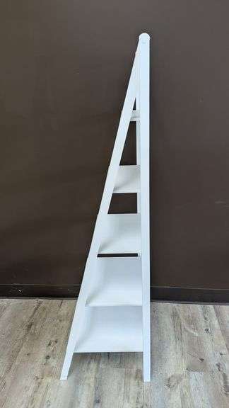 White Ladder Bookshelf, 17" x 16" x 53"