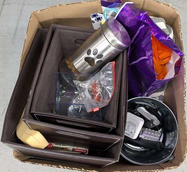 Box Lot of Household Items