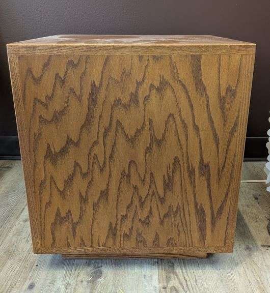 Wooden Side Table, 18" x 18" x 19"