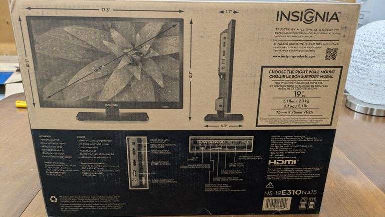 Insignia 19-inch LED TV