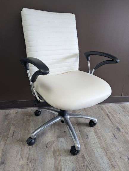 Chairs Limited Mid Back White Ergonomic Office Chair