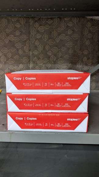 Lot of 3 Staples Copy Paper