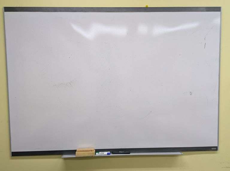 Quartet Wall-Mounted Whiteboard with Metallic Frame, 48" x 70"