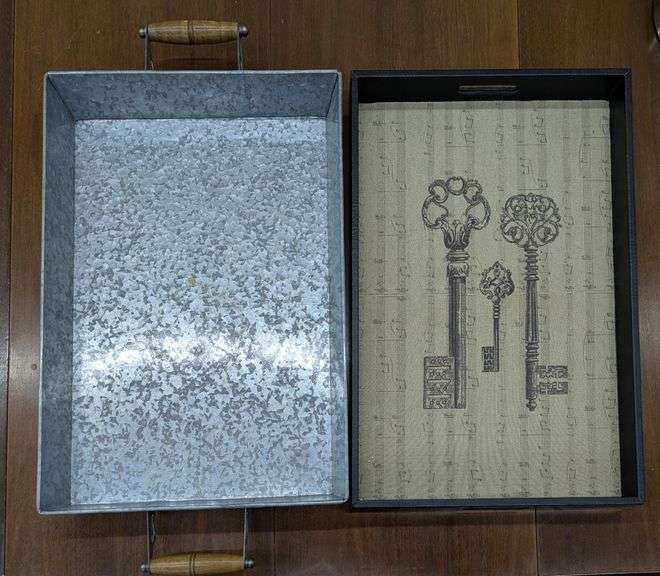 Set of Two Decorative Trays