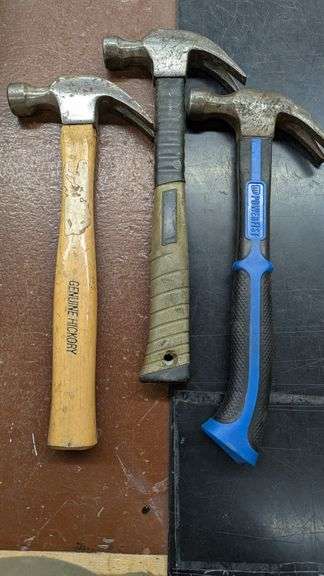 Lot of Three Claw Hammers
