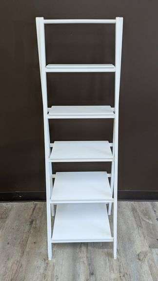 White Ladder Bookshelf, 17" x 16" x 53"