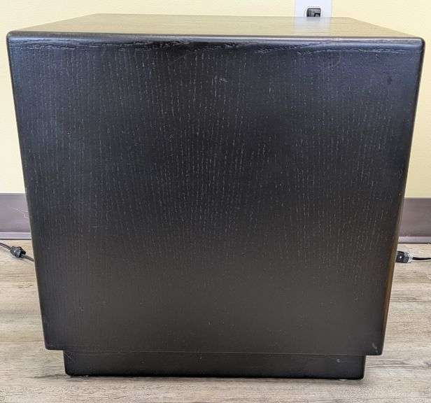 Black Wooden Cube Side Table, 18" x 18" x 18"