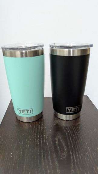 Lot of 2 YETI Stainless Steel Tumblers