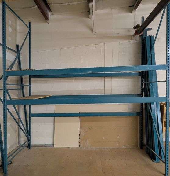 Heavy-Duty Industrial Shelving Unit, 124" x 48" x 96"