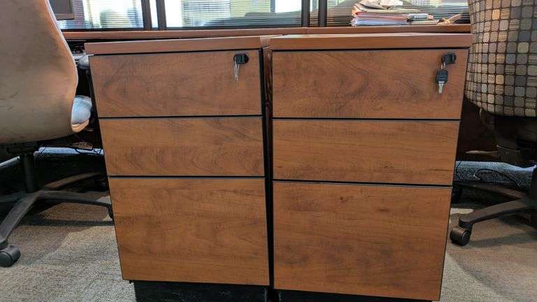 Wooden Office Pedestal Filing Cabinets