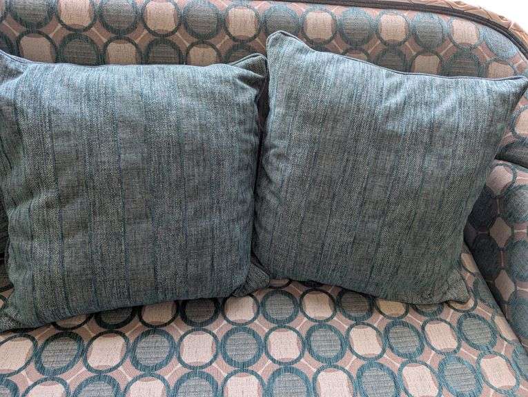 Vintage Blue Patterned Loveseat