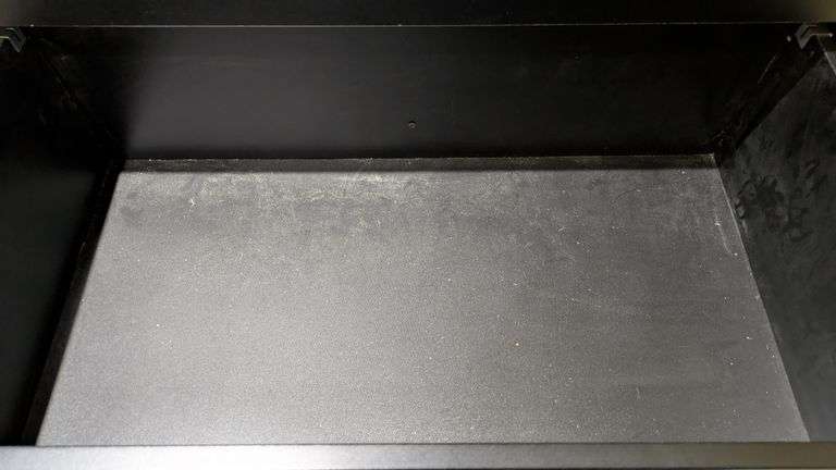 Black Wood Filing Cabinet, 36"L x 24"W x 64"H