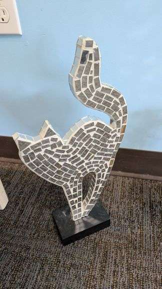 Decorative Mosaic Cat Sculpture