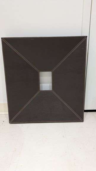 Rectangular Decorative Wall Panel with Central Square Cutout