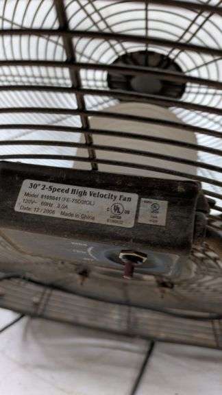 30-Inch 2-Speed High Velocity Fan