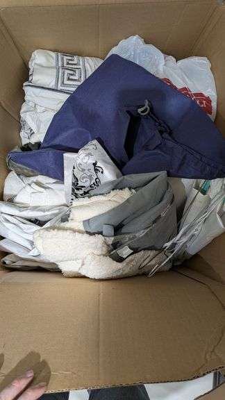 Box Lot of Assorted Textiles