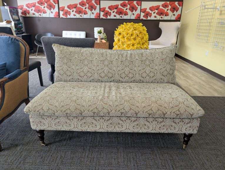 Vintage Upholstered Settee