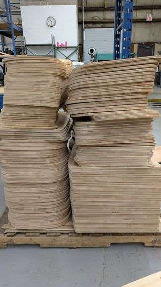 Pallet of Plywood Seat Backs