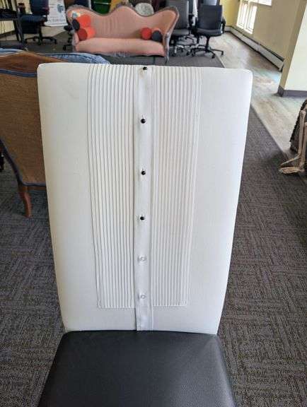 Two-Tone Upholstered Dining Chair