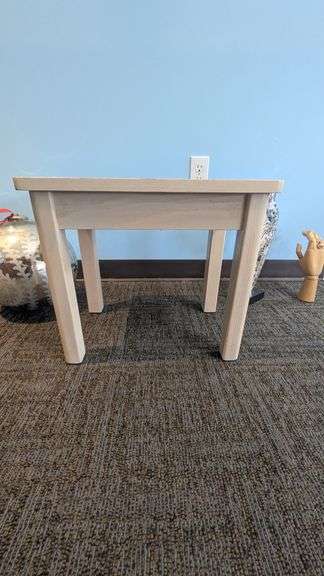 Small Rectangular Wooden Bench or Table