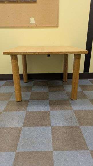 Wooden Rectangular Table 42" x 42" x 28"