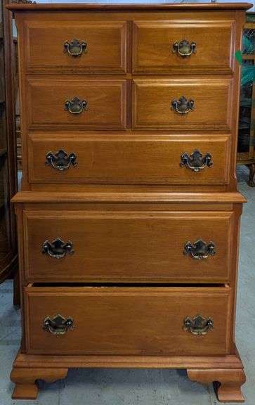 Wood Chest of Drawers, 35.5Lx 18"W x51"H