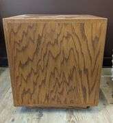 Wooden Side Table, 18" x 18" x 19"