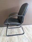 Chairs Limited Vinyl Mid-Back Black Office Guest Chair