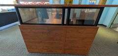 DSI Office Cubicle Desk with Privacy Panels, 156"L x 66"W x 42"H