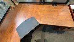 DSI Office Cubicle Desk with Privacy Panels, 156"L x 66"W x 42"H