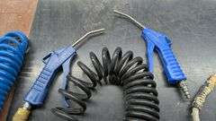 Coiled Air Hose with Blow Gun Set