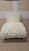 Floral Chaise Lounge, 28" x 42" x 32"