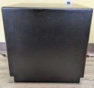Black Wooden Cube Side Table, 18" x 18" x 18"
