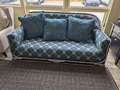Vintage Blue Patterned Loveseat