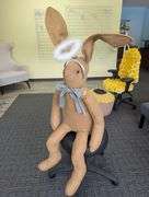 Burlap Bunny Plush with Halo