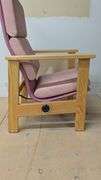 Pink Upholstered Wooden Armchair 24" x 25" x 42"