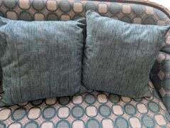 Vintage Blue Patterned Loveseat