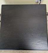 Black Wooden Cube Side Table, 18" x 18" x 18"