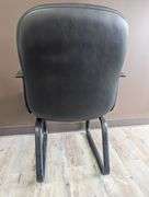 Chairs Limited Vinyl Mid-Back Black Office Guest Chair
