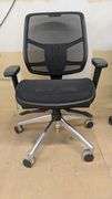 Mesh Office Chair with Adjustable Armrests, 26" x 19" x 36"