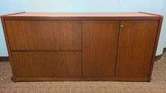 Mid-Century Modern Wooden Credenza, 61" x 19 x 29"